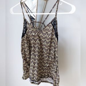 Spaghetti strap floral tank. Size XS.